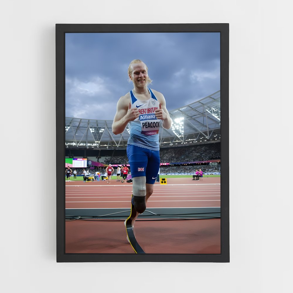 Poster Jonnie de peacock – affiche Jeux Olympiques (vue 2)